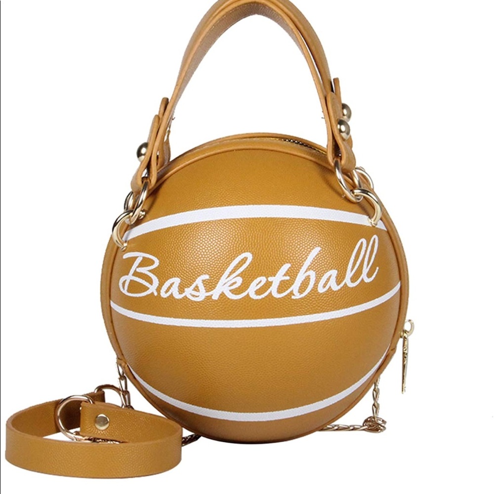 Golden Orange Basketball Purse